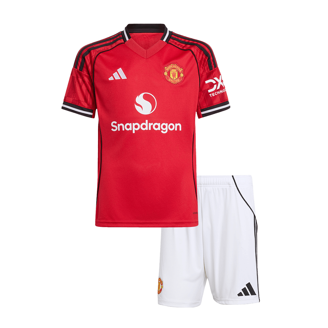 Dětská souprava domácího dresu Manchester United (dres + šortky) 2025/26
