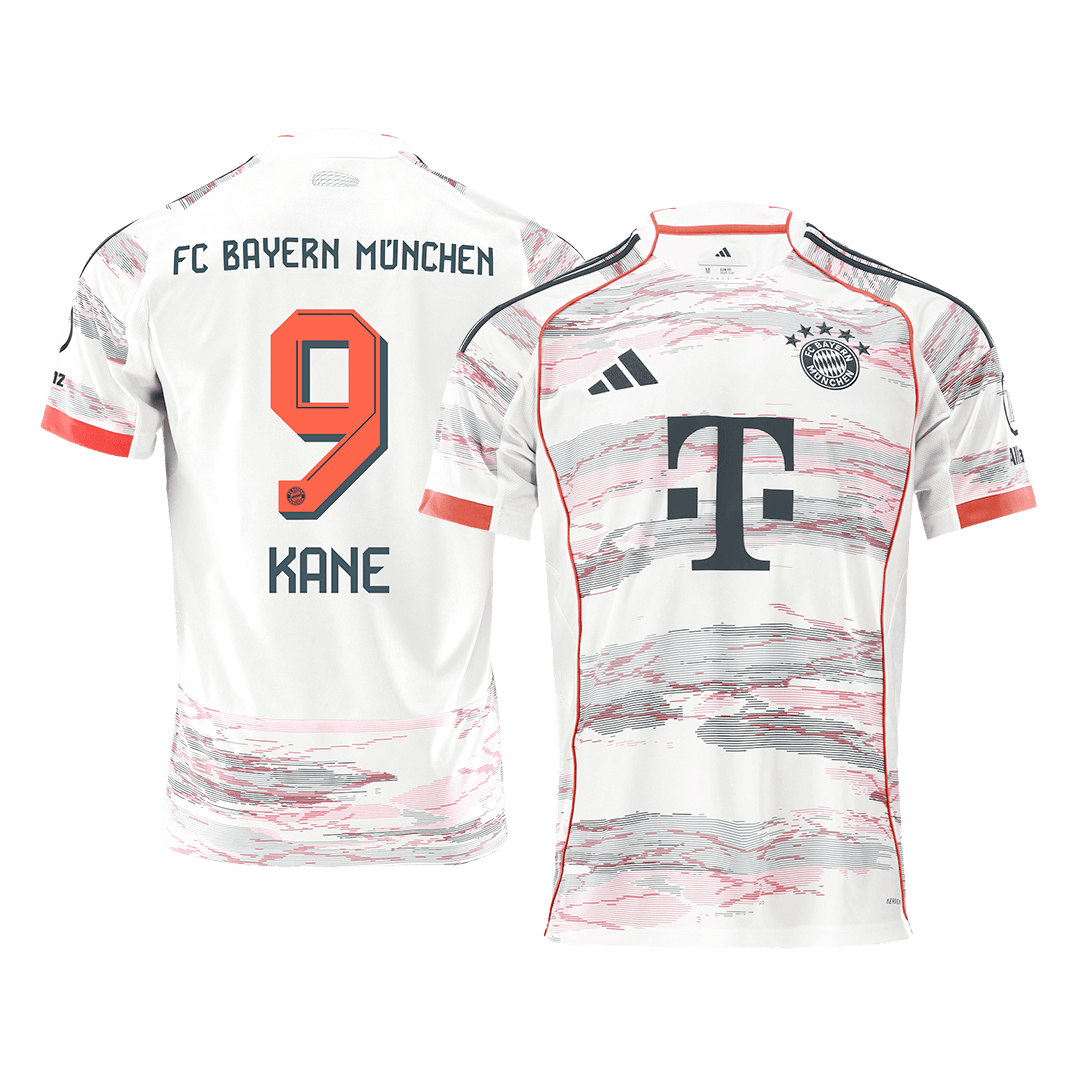 Pánský venkovní fotbalový dres Bayern Mnichov KANE #9 2025/26