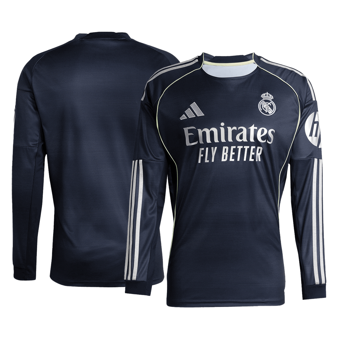 Real Madrid Away Long Sleeve Men's Football Jersey 2025/26