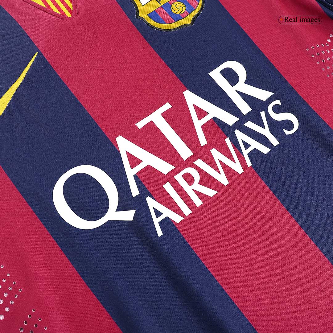 Barcelona SUÁREZ #9 Home Retro Football Jersey 2014/15