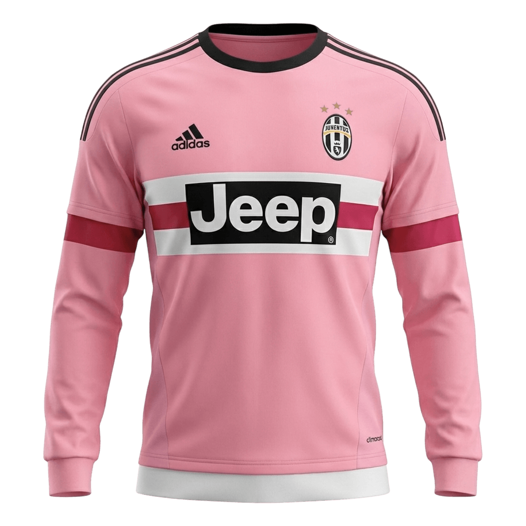 Juventus Pryč Retro Long Sleeve fotbalový dres 2015/16