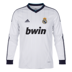 Real Madrid Domov Retro Long Sleeve fotbalový dres 2012/13