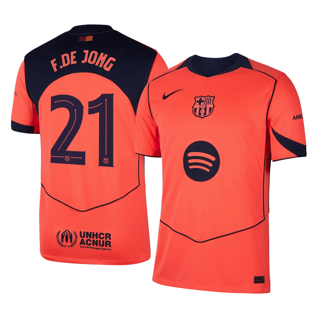 Pánské Barcelona F.DE JONG #21 Třetí pryč Fotbalový dres 2025/26 - UCL