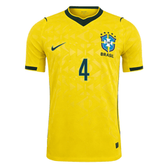 Brazil MARQUINHOS #4 Domov Fotbalový dres Mistrovství světa 2026 - verze pro hráče