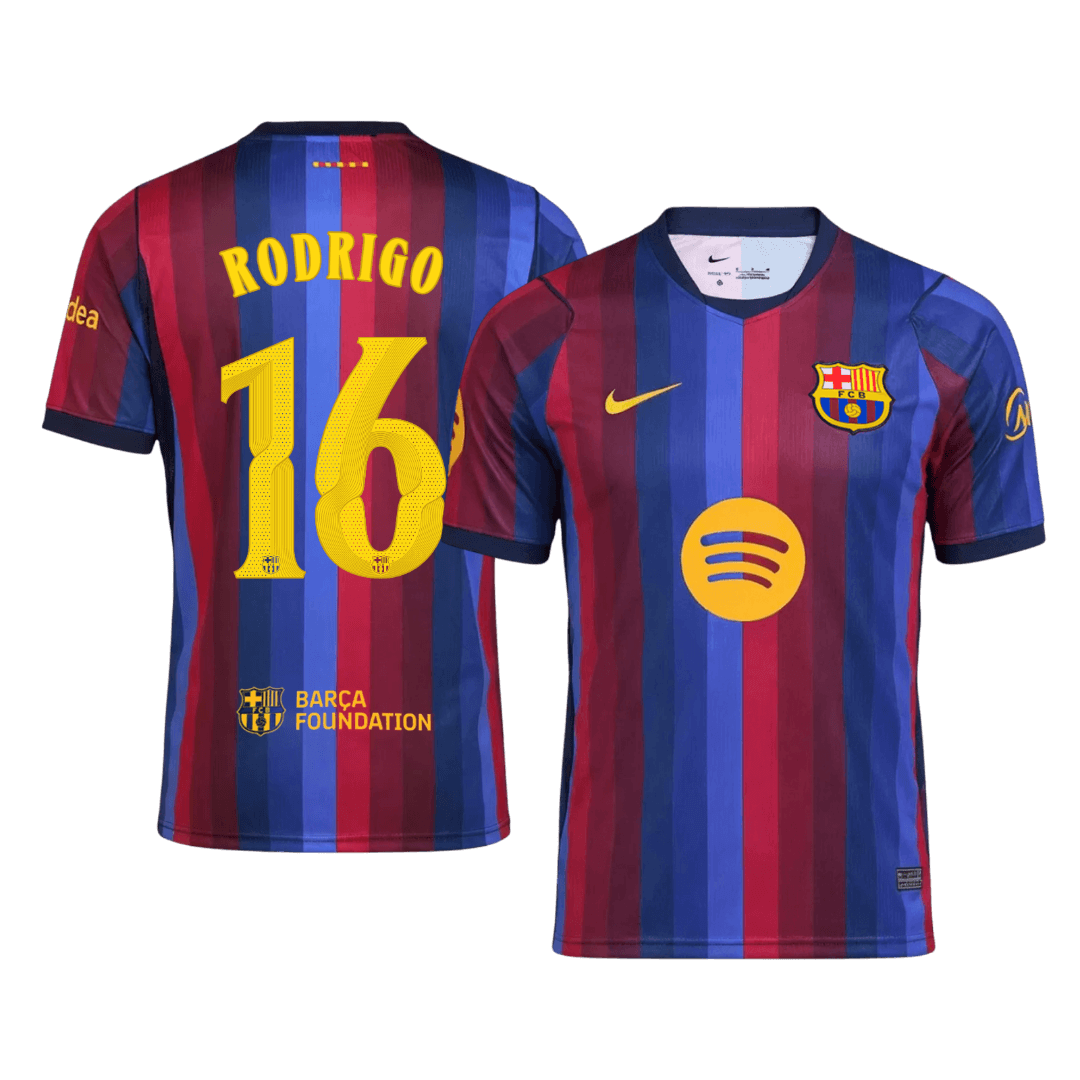 Pánské Barcelona RODRIGO #16 Domov Fotbalový dres 2026/27 - UCL