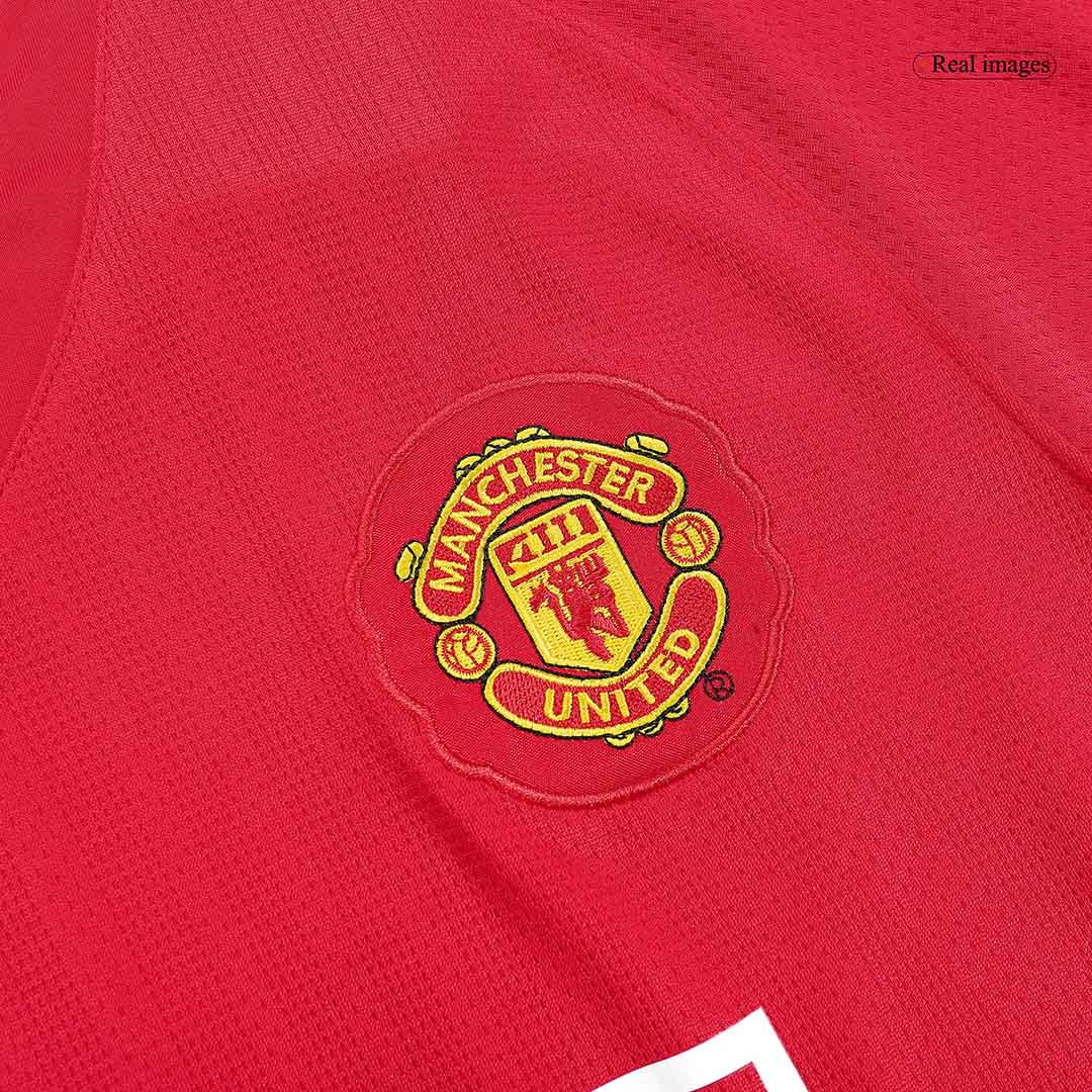 Manchester United SCHOLES #18 Domácí Retro fotbalový dres s dlouhým rukávem 2007/08