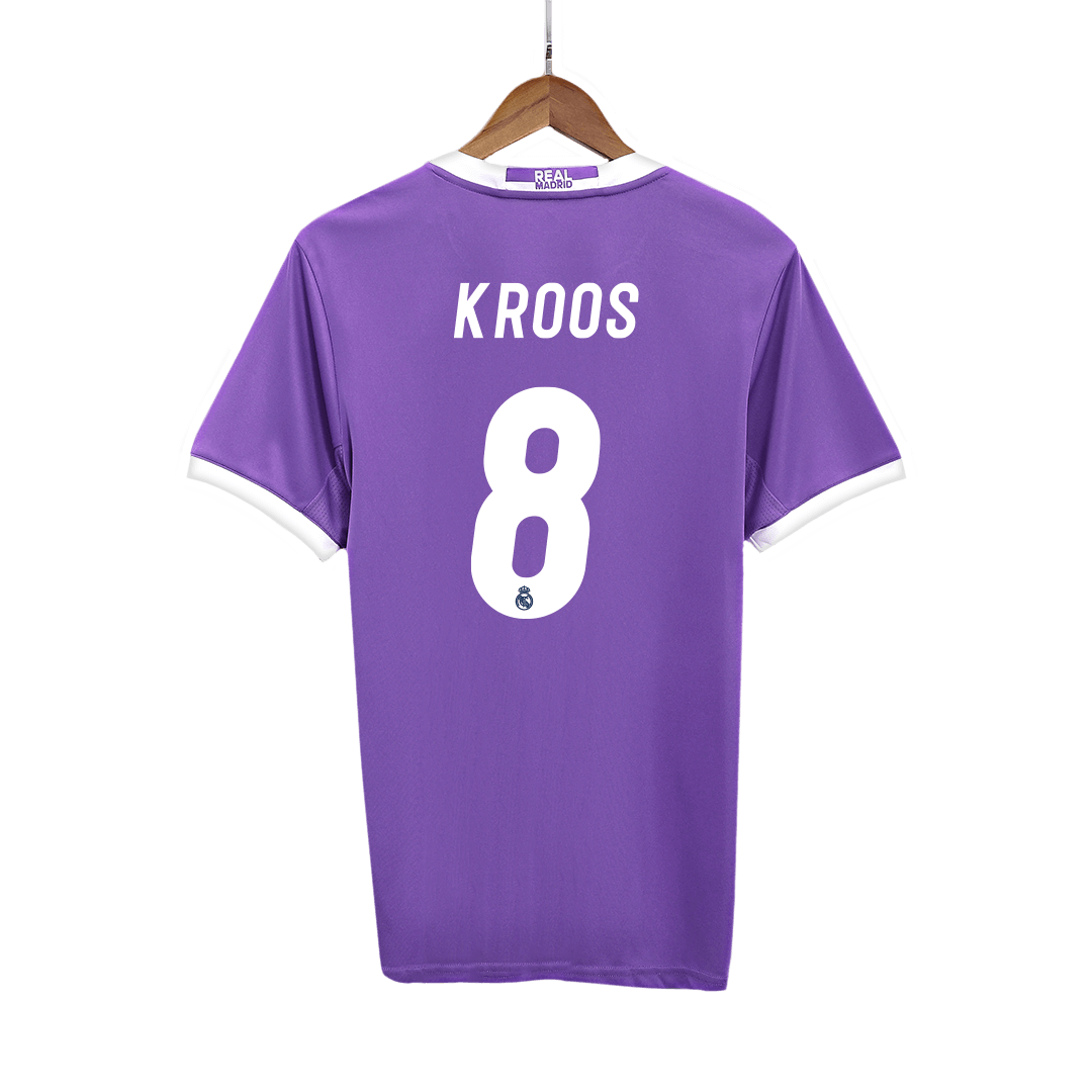 Real Madrid KROOS #8 venkovní retro fotbalový dres 2016/17