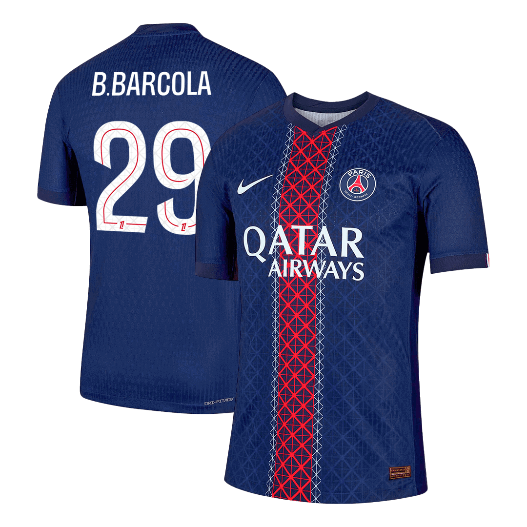 PSG B.BARCOLA #29 Domácí fotbalový dres 2025/26 – verze pro hráče