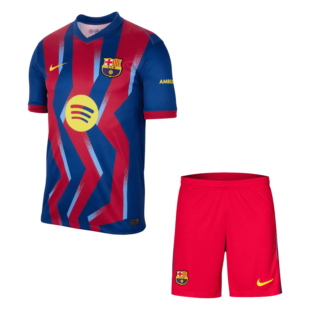 Pánské Barcelona Fourth Away Fotbalový dres (Jersey+Shorts) Kit 2025/26