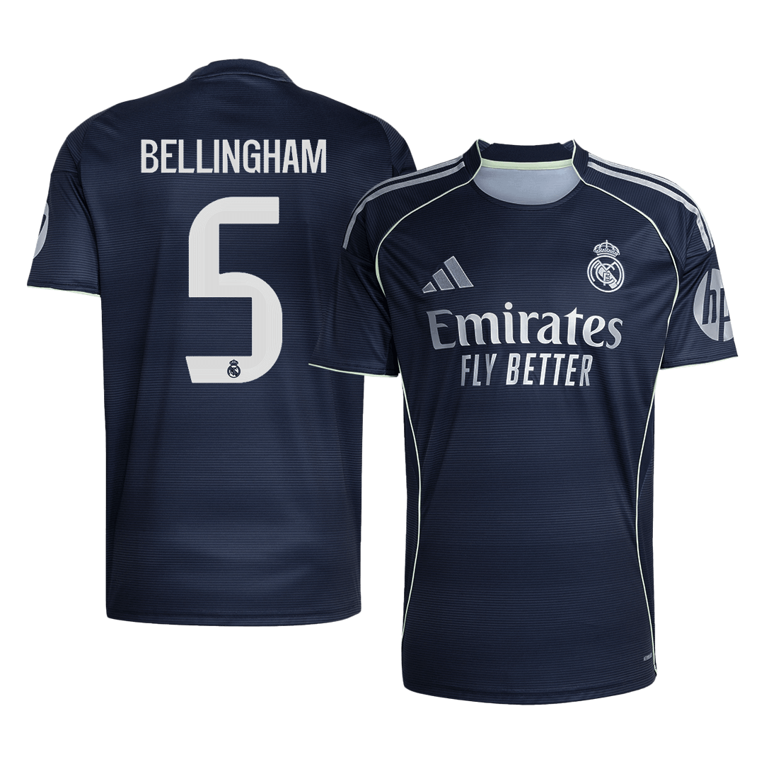 Pánský venkovní fotbalový dres Real Madrid BELLINGHAM #5 2025/26