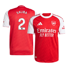 Arsenal SALIBA #2 Domov Fotbalový dres 2025/26 - verze pro hráče