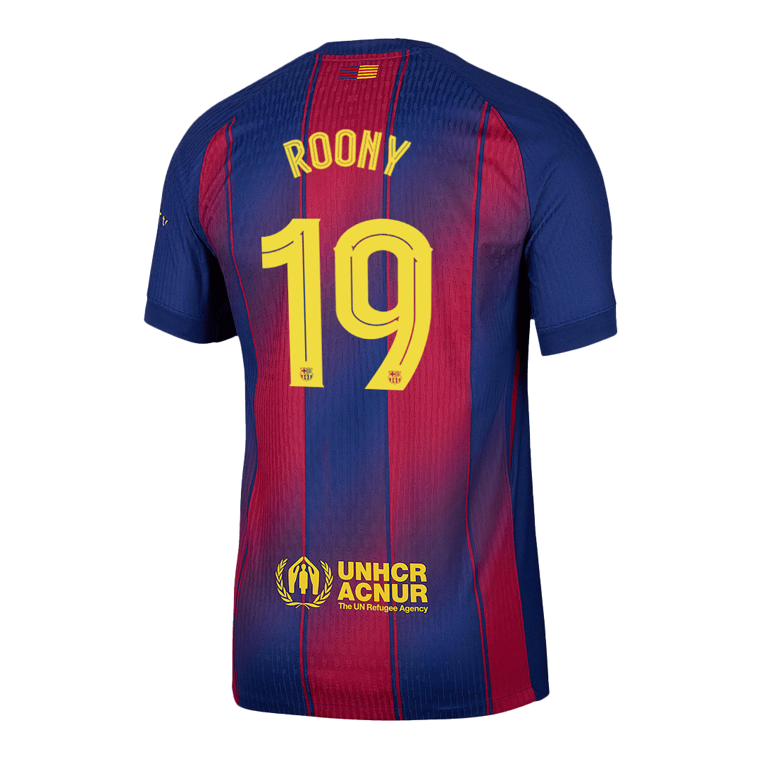 Barcelona ROONY #19 Domov Fotbalový dres 2025/26 - verze pro hráče - UCL