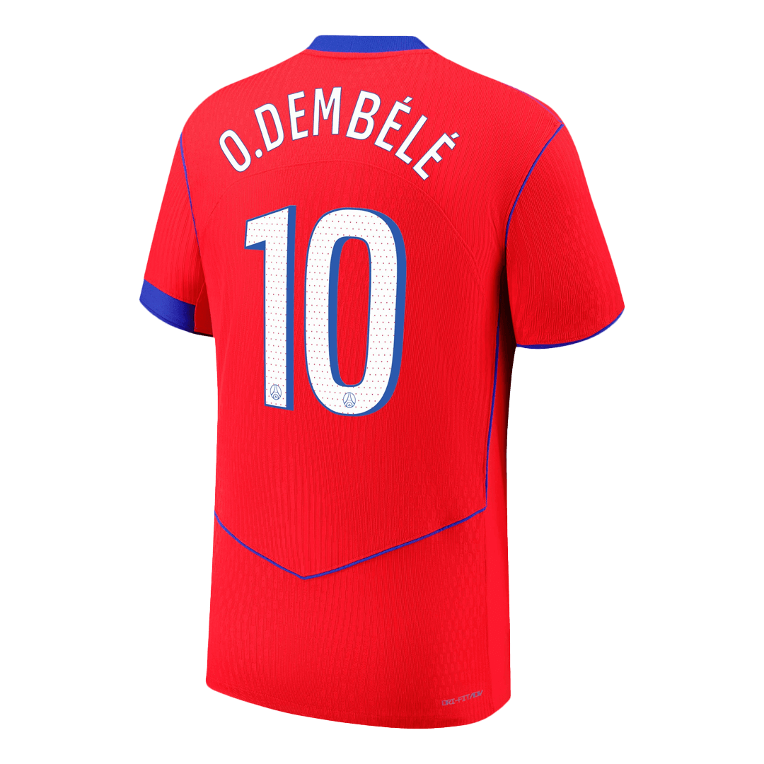 PSG O.DEMBÉLÉ #10 Třetí pryč Fotbalový dres 2025/26 - verze pro hráče