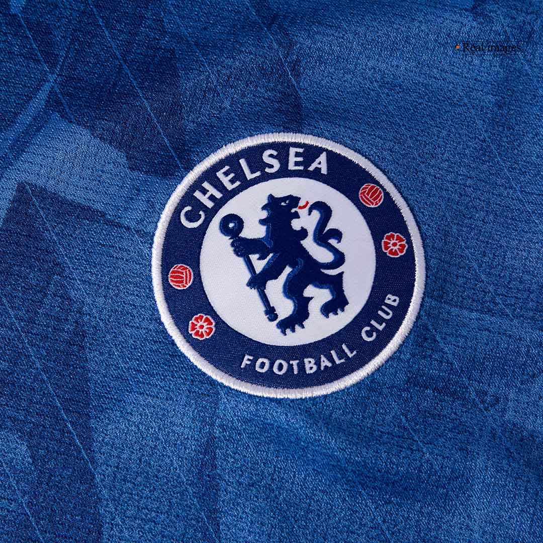 Pánský domácí fotbalový dres Chelsea WORLD CHAMPIONS #25 2025/26 s odznakem na hrudi