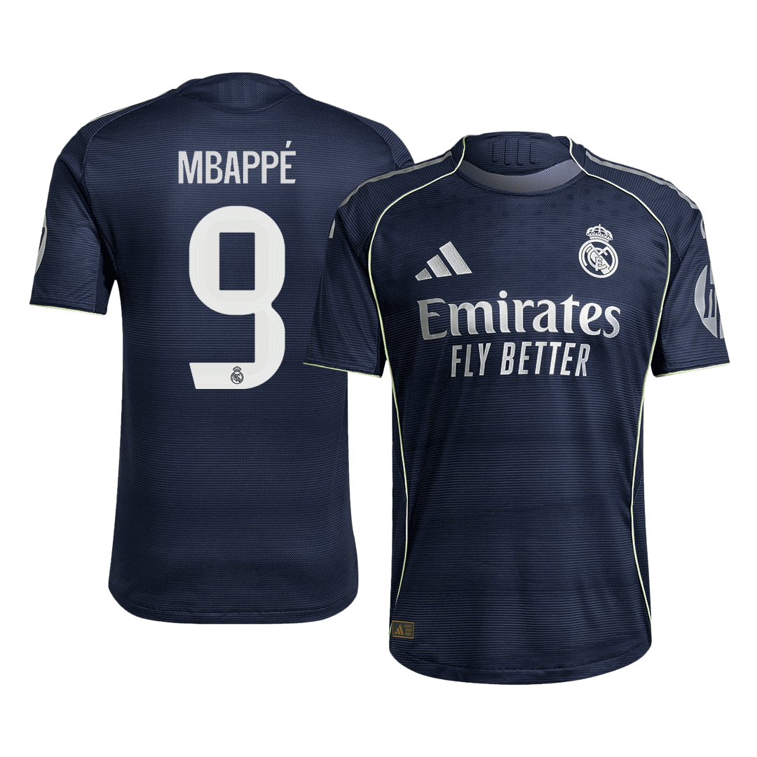 Real Madrid MBAPPÉ #9 venkovní fotbalový dres 2025/26 – verze pro hráče