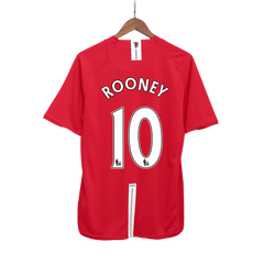 Manchester United ROONEY #10 domácí Retro fotbalový dres 2007/08