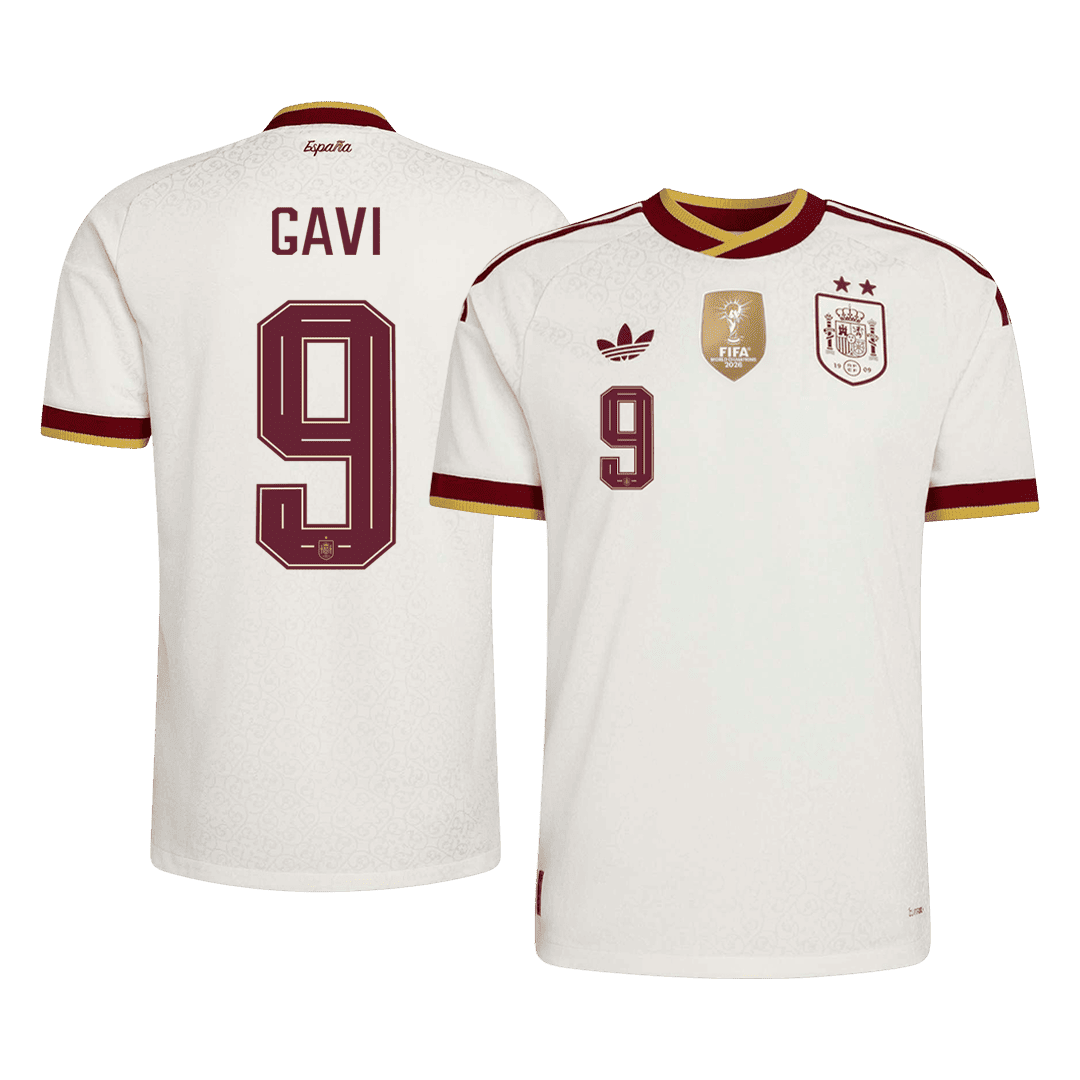Spain GAVI #9 Pryč Fotbalový dres Mistrovství světa 2026 Champion Edition - verze pro hráče
