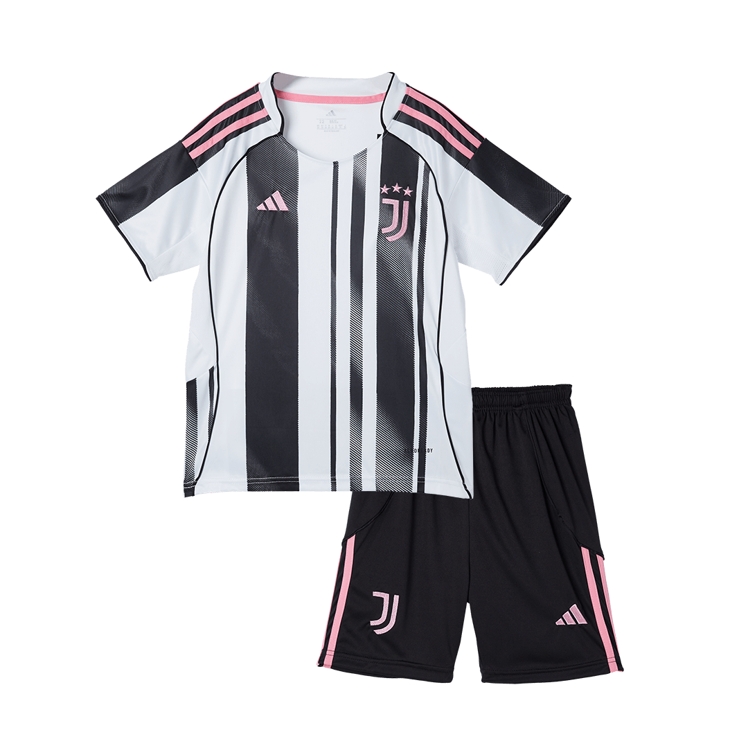 Juventus Kids Home Jersey Kit (Shirt + Shorts) 2025/26