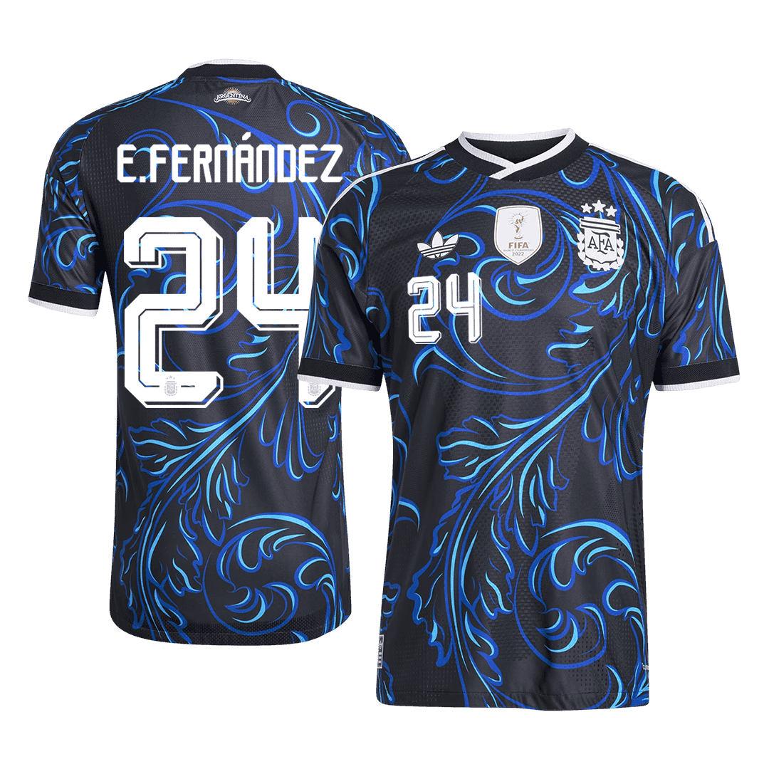 Argentina E. FERNÁNDEZ #24 Pryč Fotbalový dres Mistrovství světa 2026 - verze pro hráče