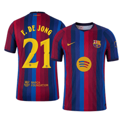 Barcelona F. DE JONG #21 Domov Fotbalový dres 2026/27 - verze pro hráče - UCL