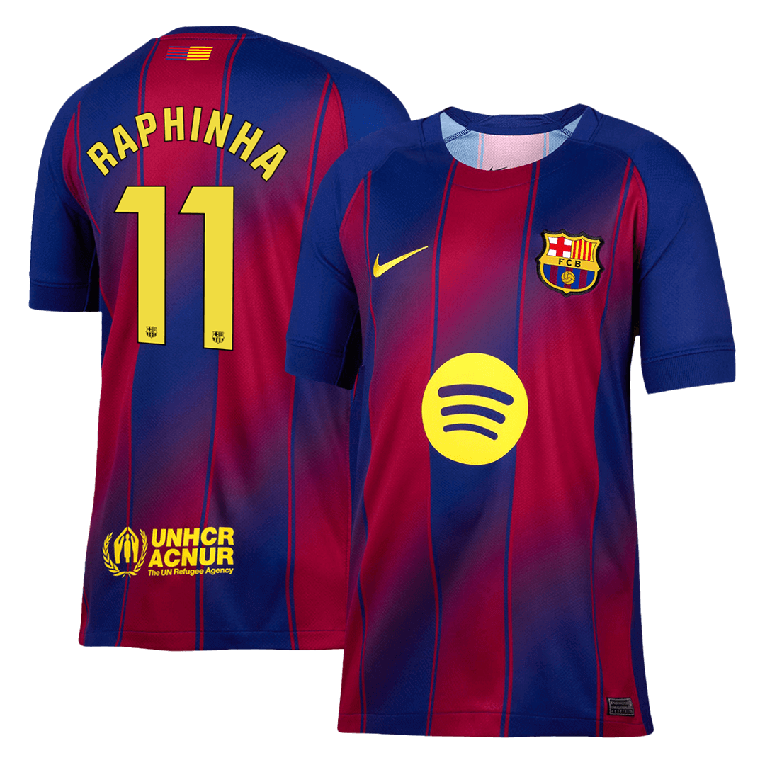 Barcelona RAPHINHA #11 Men's Home Football Jersey 2025/26