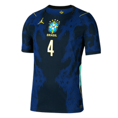 Brazil MARQUINHOS #4 Pryč Fotbalový dres Mistrovství světa 2026 - verze pro hráče