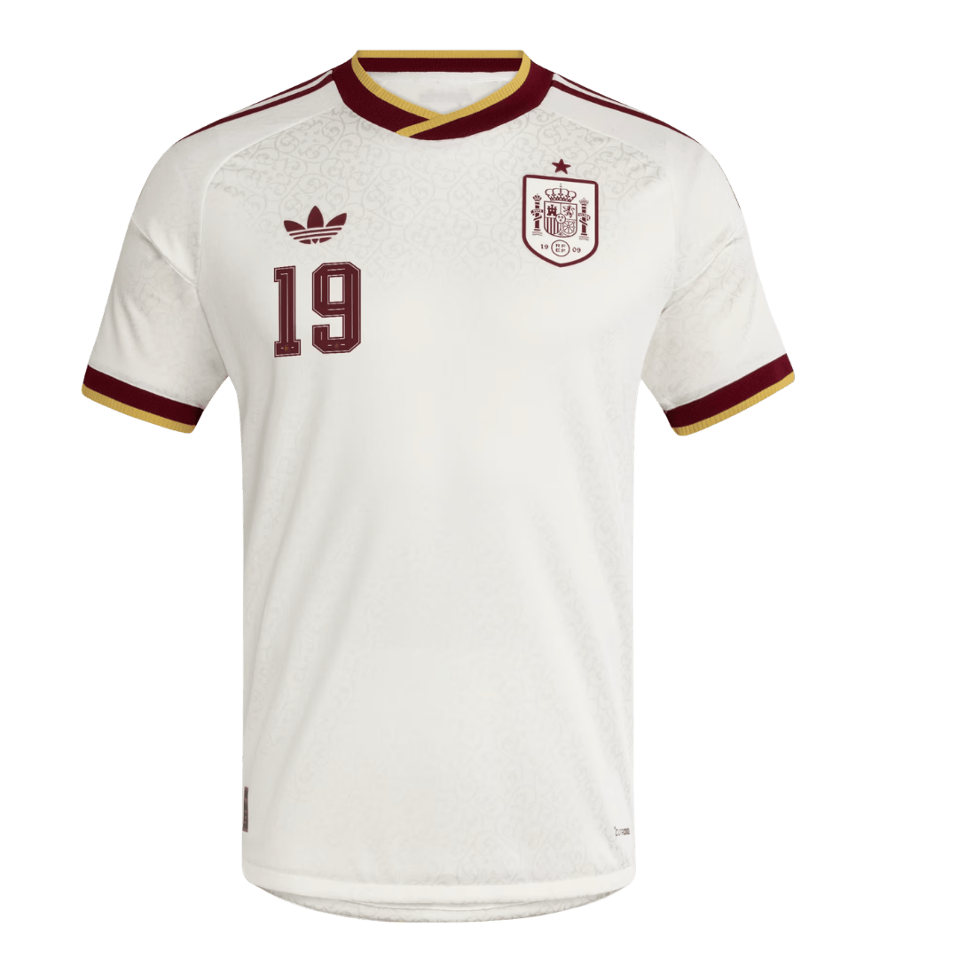 Spain LAMINE YAMAL #19 Pryč Fotbalový dres Mistrovství světa 2026 - verze pro hráče