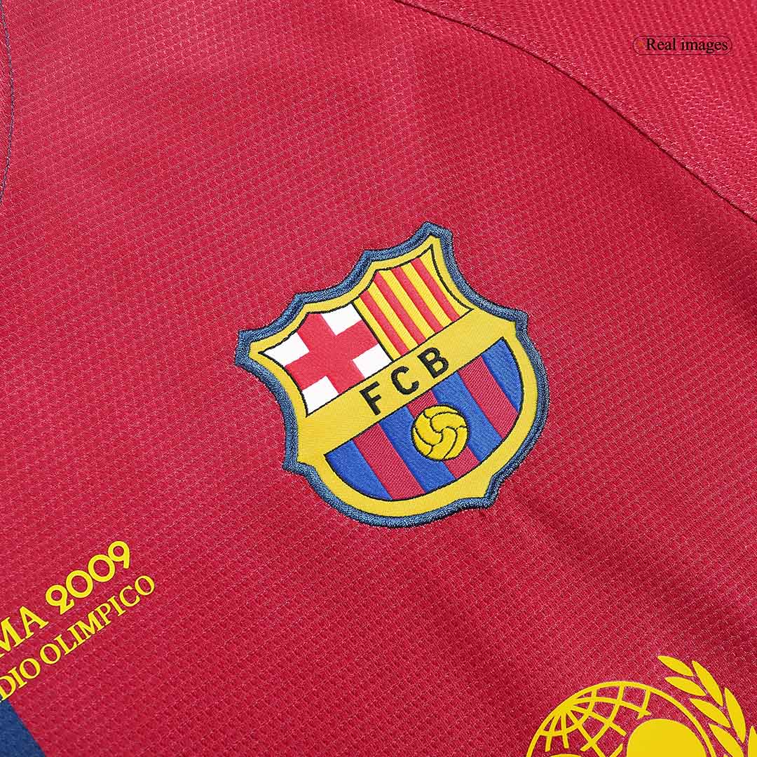 Barcelona XAVI #6 Home Retro Football Jersey 2008/09 - UCL Final