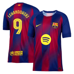 Men's football jersey Barcelona LEWANDOWSKI #9 Home 2025/26 - UCL