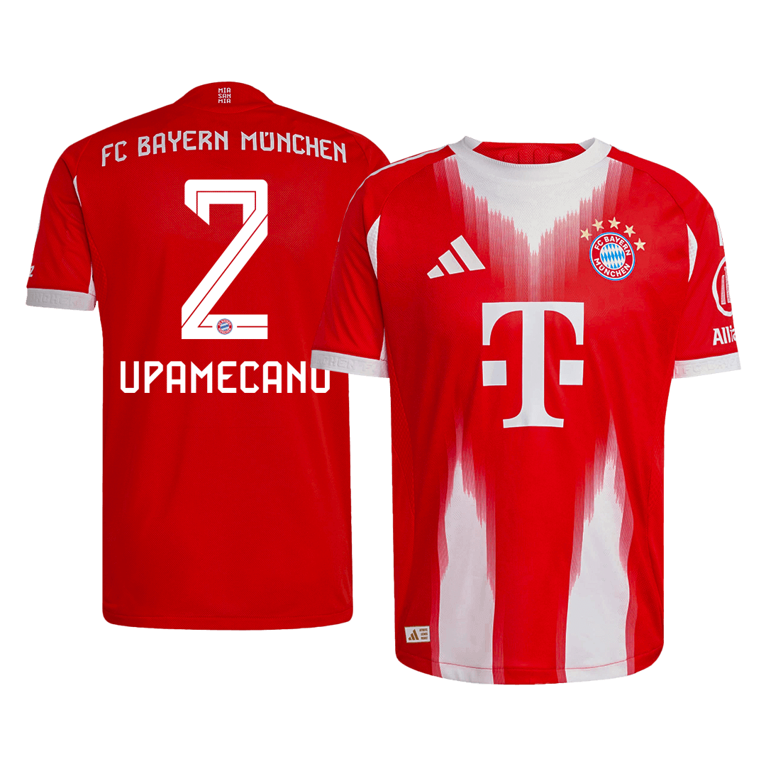 Bayern Munich UPAMECANO #2 Domov Fotbalový dres 2025/26 - verze pro hráče