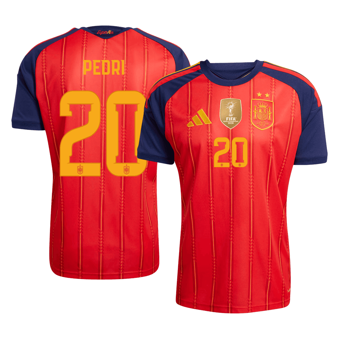 Pánské Spain PEDRI #20 Domov Fotbalový dres Mistrovství světa Edice pro šampiony 2026