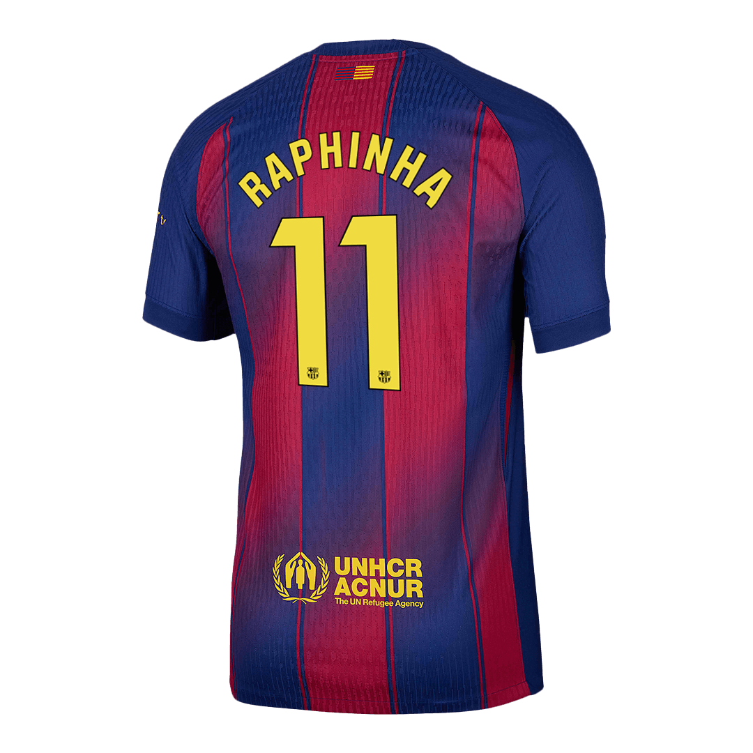 Barcelona RAPHINHA #11 Home Football Shirt 2025/26 - Player Version