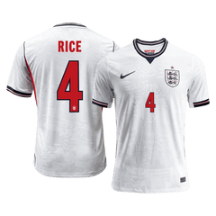 England RICE #4 Domov Fotbalový dres Mistrovství světa 2026 - verze pro hráče