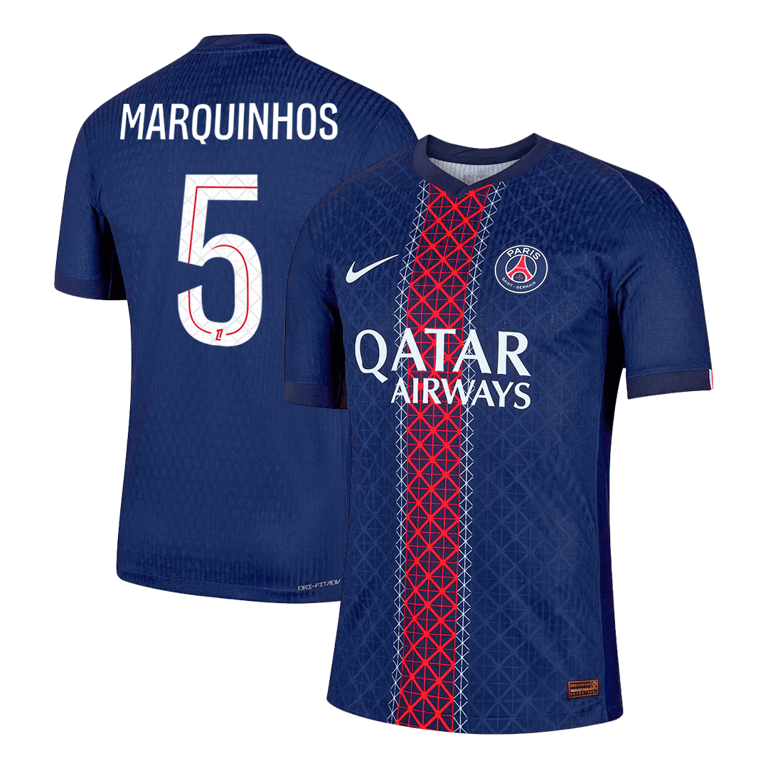 PSG MARQUINHOS #5 Domácí Fotbalový dres 2025/26 – verze pro hráče