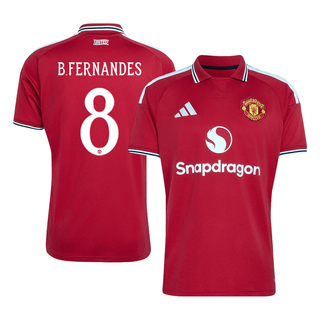 Pánské Manchester United B.FERNANDES #8 Domov Fotbalový dres 2026/27 - UCL