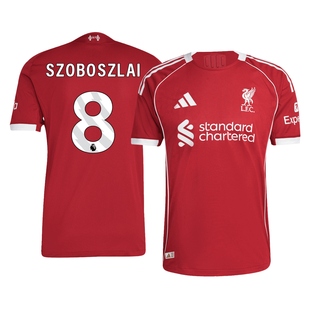 Liverpool SZOBOSZLAI #8 Domov Fotbalový dres 2025/26 - verze pro hráče