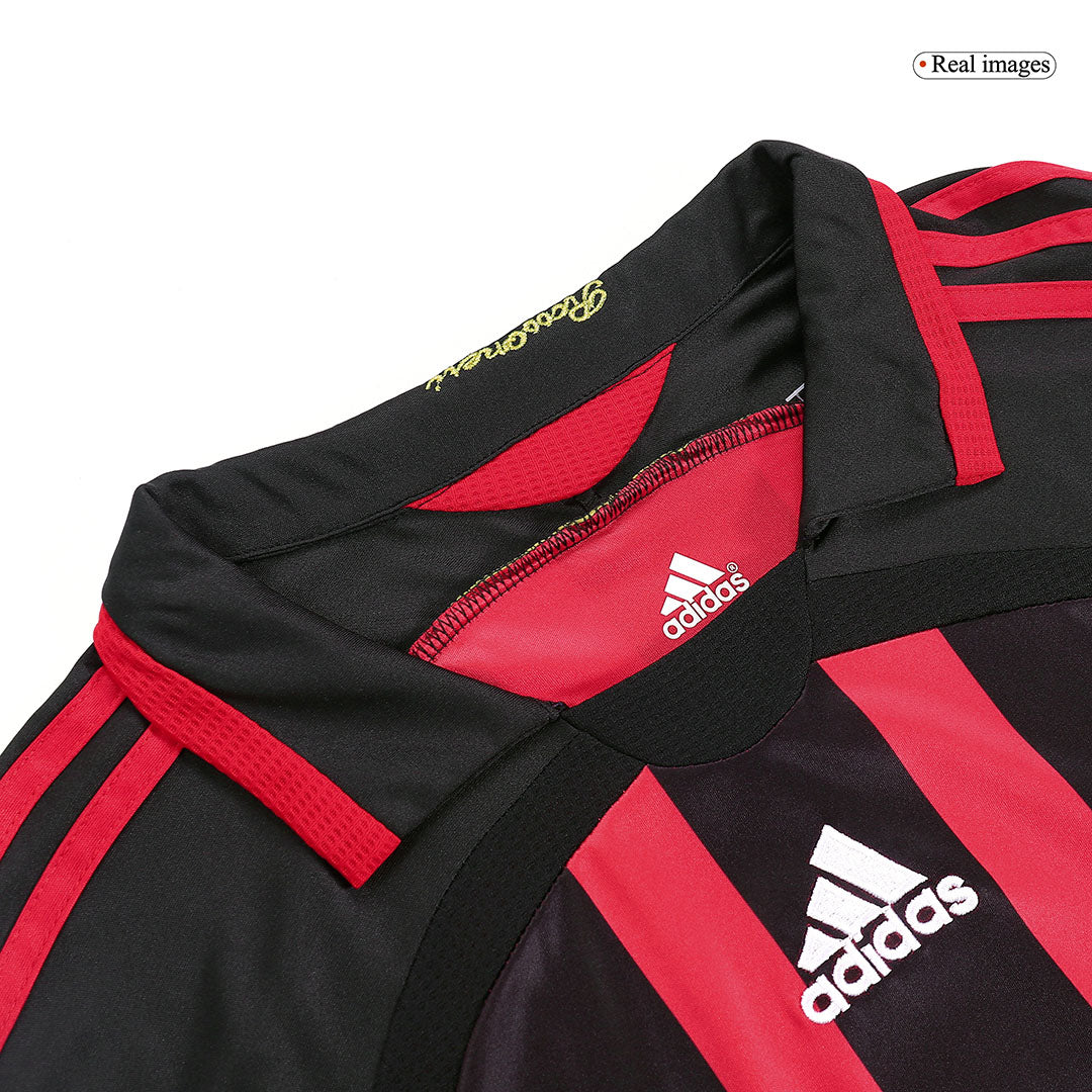 AC Milán KAKA' #22 Domácí Retro fotbalový dres s dlouhým rukávem 2006/07