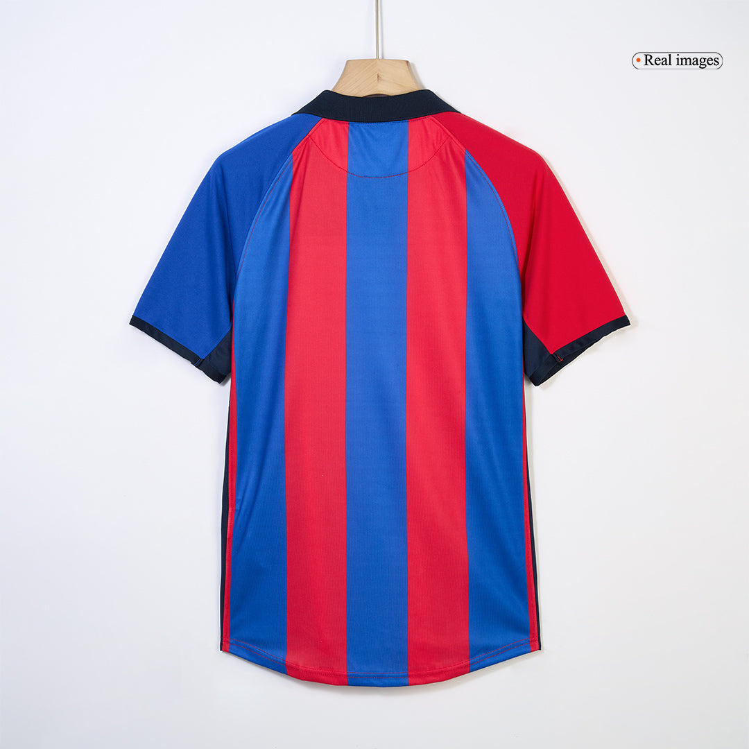 Barcelona RIVALDO #10 Home Retro Football Jersey 2001/02