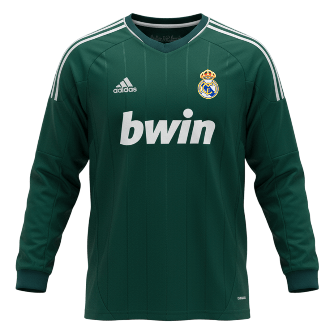 Real Madrid Třetí pryč Retro Long Sleeve fotbalový dres 2012/13