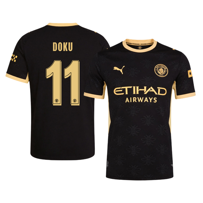 Manchester City DOKU #11 Pryč Fotbalový dres 2026/27 - verze pro hráče - UCL