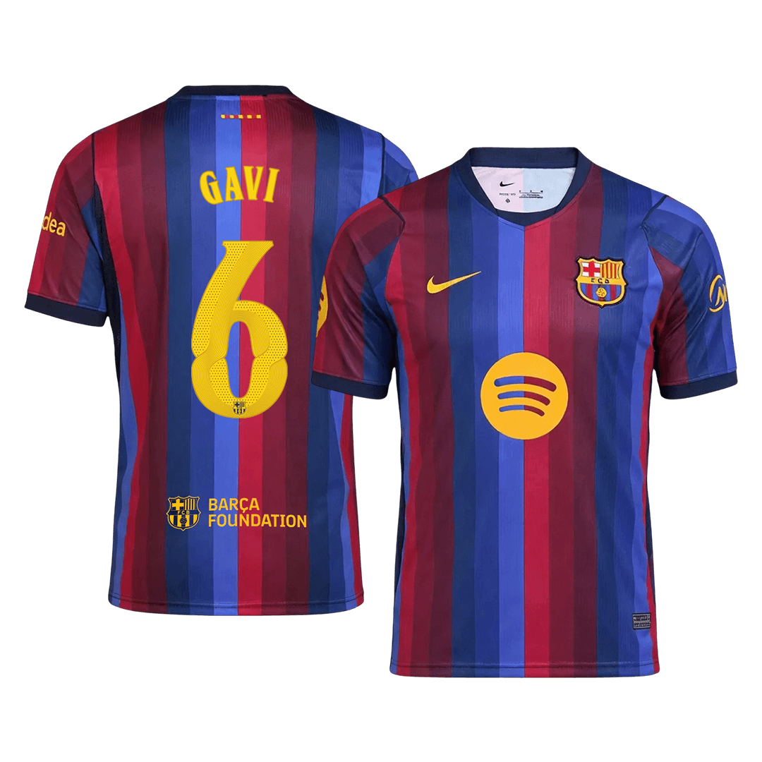 Pánské Barcelona GAVI #6 Domov Fotbalový dres 2026/27 - UCL