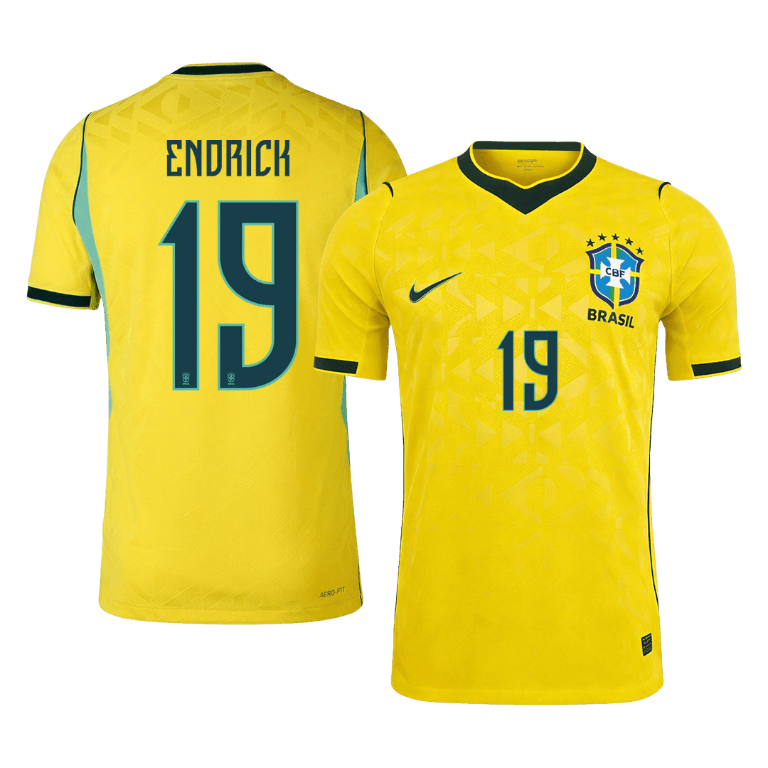 Brazil ENDRICK #19 Domov Fotbalový dres Mistrovství světa 2026 - verze pro hráče