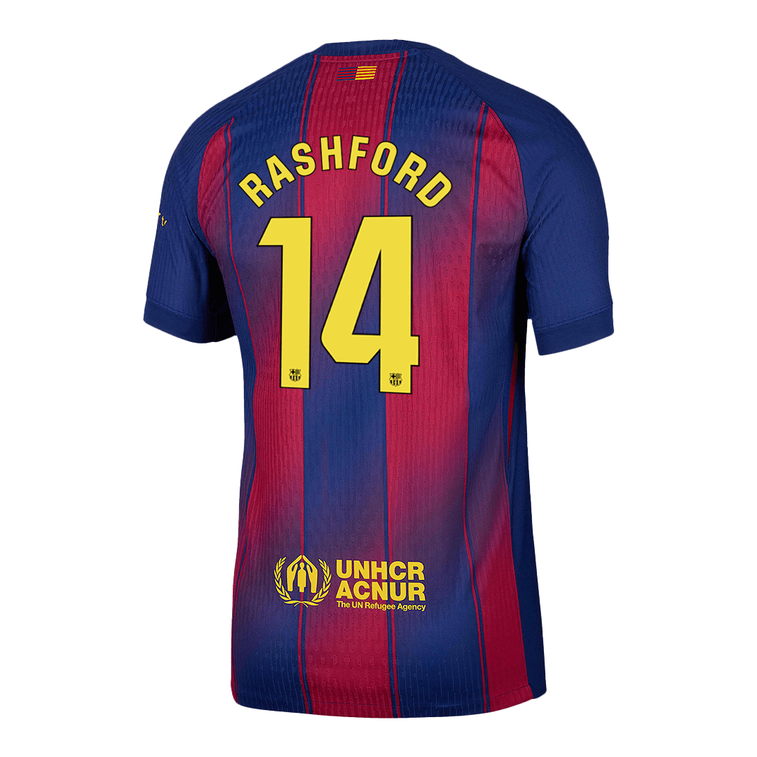 Barcelona RASHFORD #14 Domácí fotbalový dres 2025/26 – verze pro hráče
