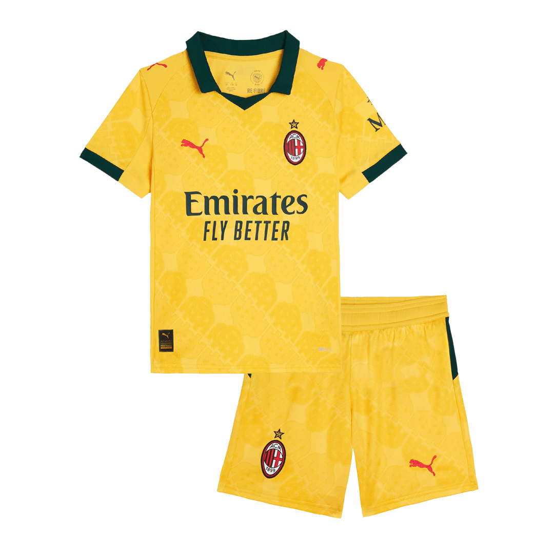 Děti AC Milan Třetí pryč Fotbalový dres Kit(dres + šortky) 2025/26