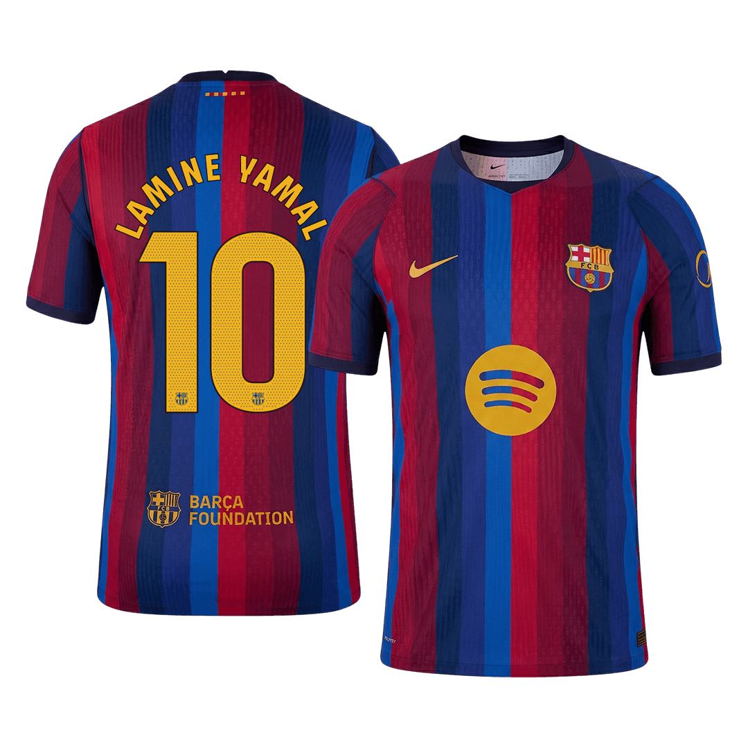 Barcelona LAMINE YAMAL #10 Domov Fotbalový dres 2026/27 - verze pro hráče