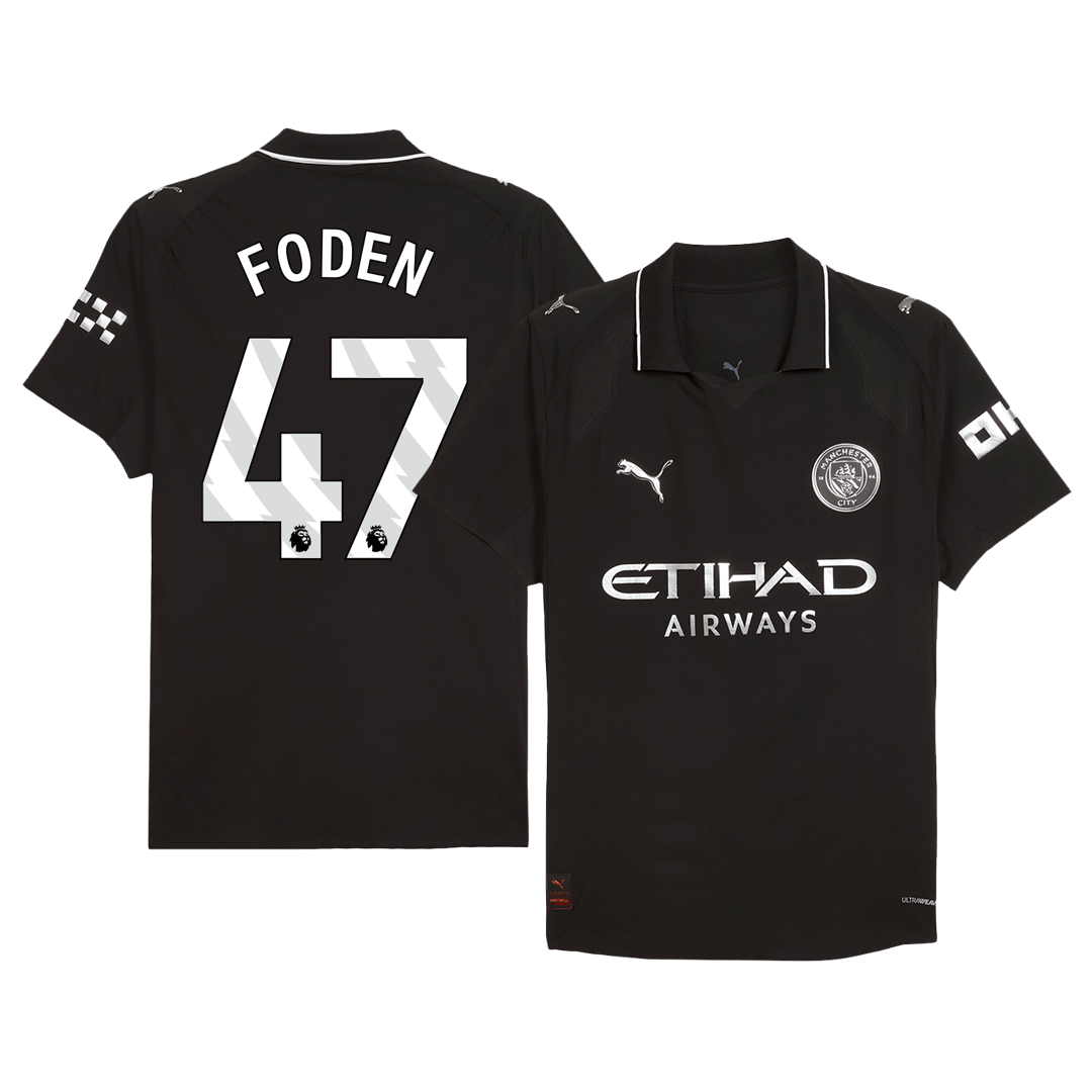 Manchester City FODEN #47 Venkovní fotbalový dres 2025/26 – verze pro hráče