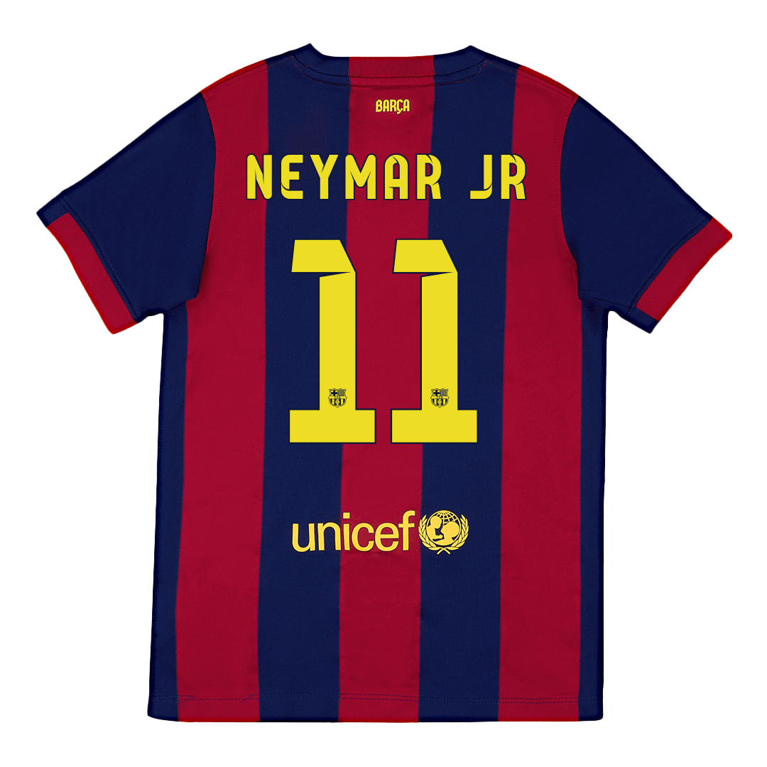 Barcelona NEYMAR JR #11 Home Retro Football Jersey 2014/15