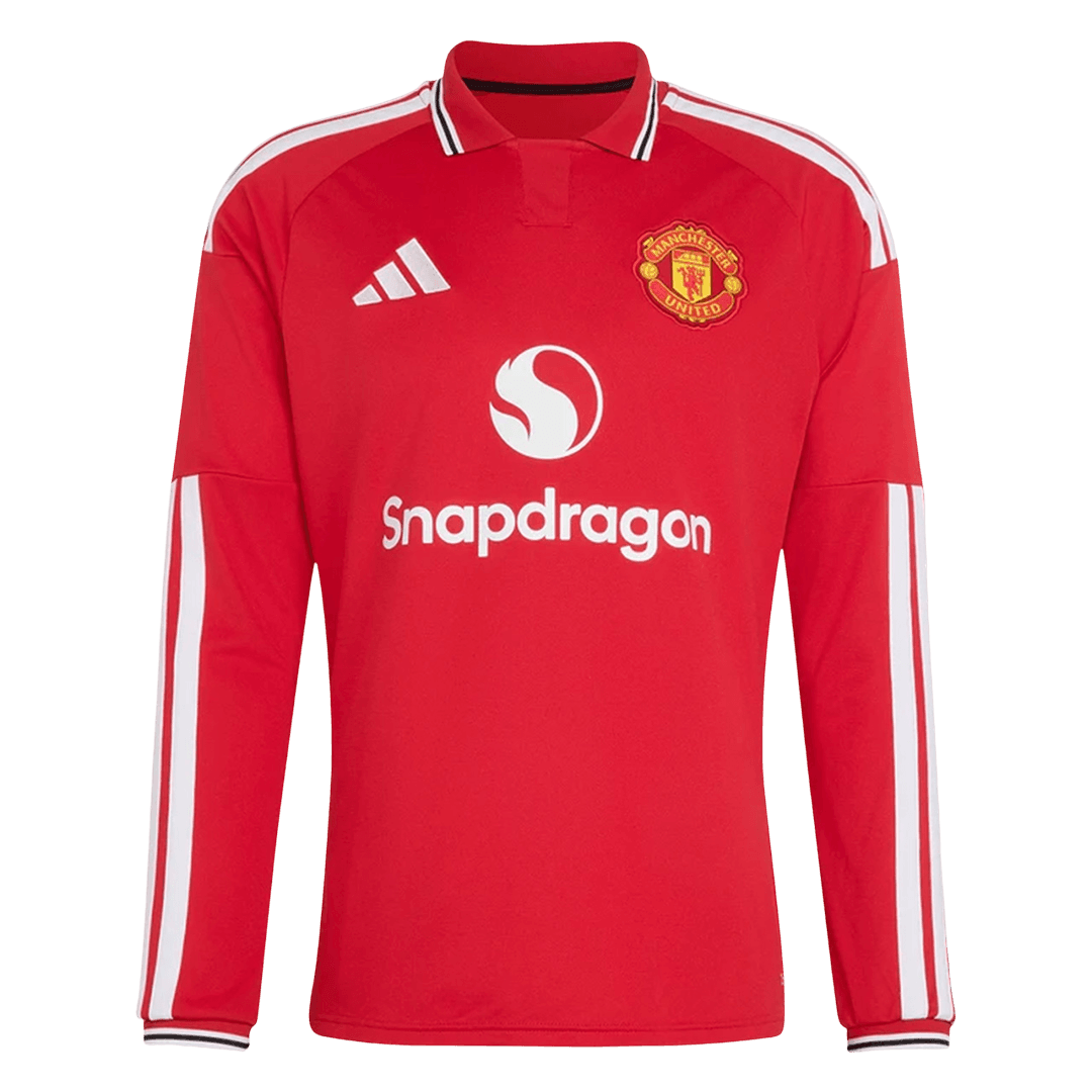 Pánské Manchester United Domov Fotbalový dres s dlouhým rukávem 2026/27