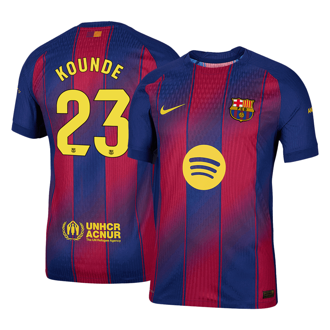 Barcelona KOUNDE #23 Domov Fotbalový dres 2025/26 - verze pro hráče