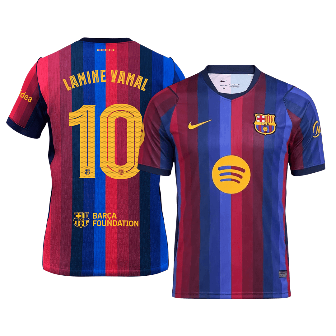 Pánské Barcelona LAMINE YAMAL #10 Domov Fotbalový dres 2026/27